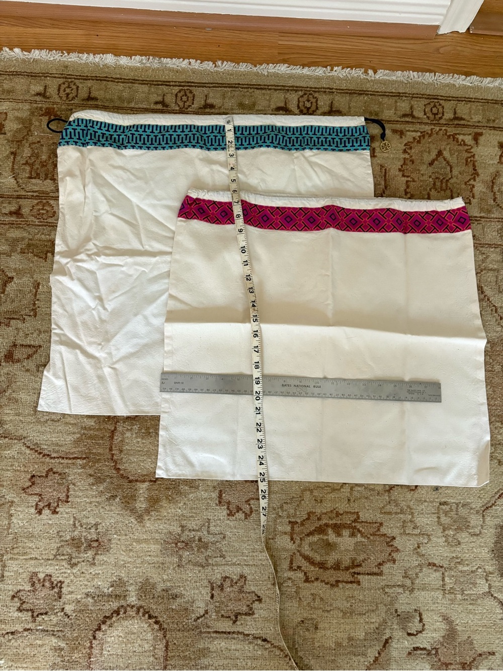 Tory Burch White Drawstring Protective Bags